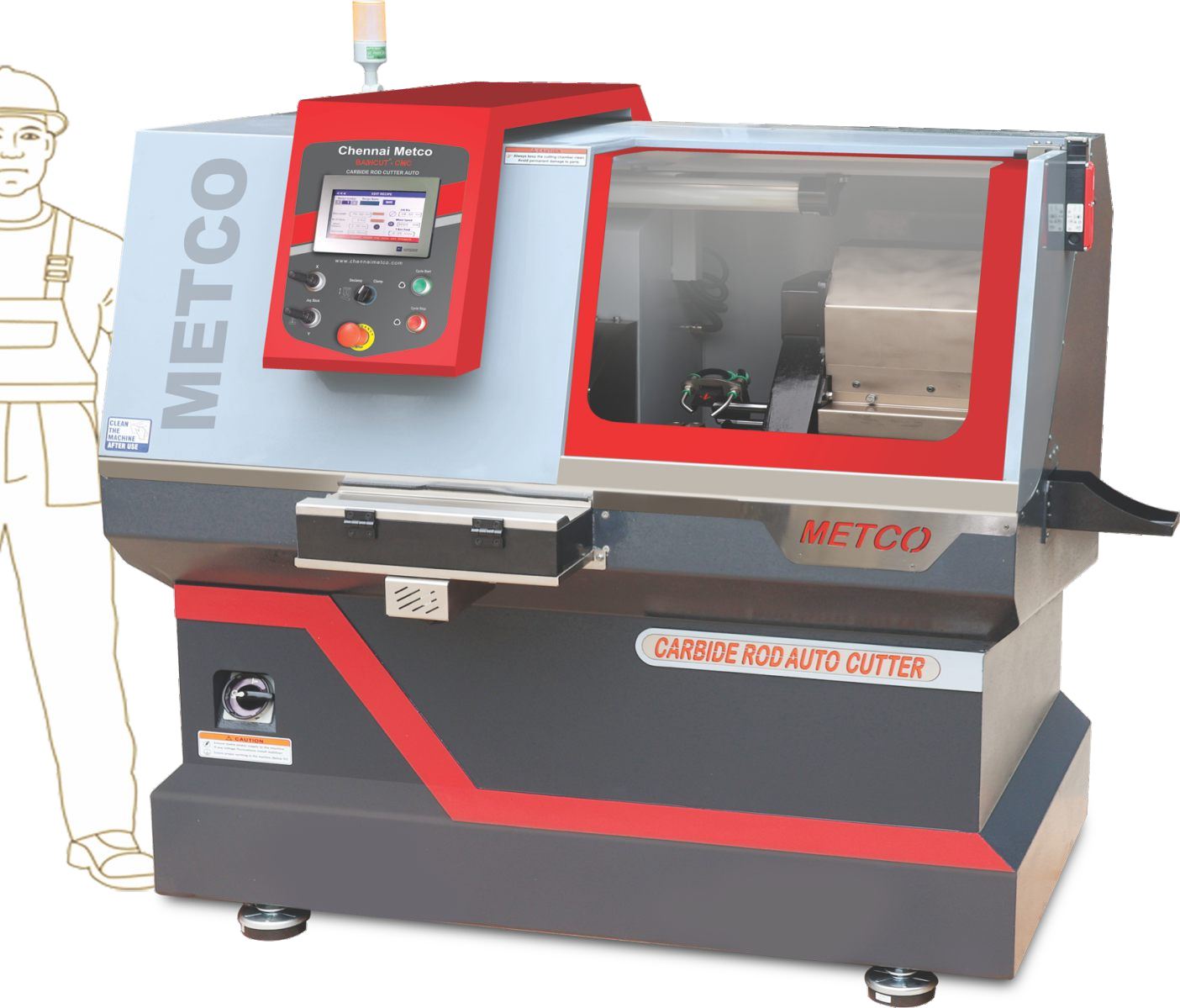 Baincut CMC Auto — Fully Automatic Carbide Rod Cutter product image
